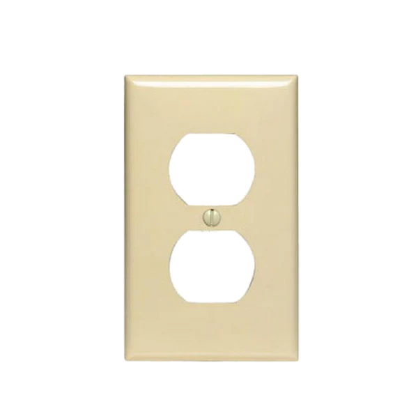 Tapa Plastica para Tomacorriente Doble Crema Leviton (Or) (UNIDAD)