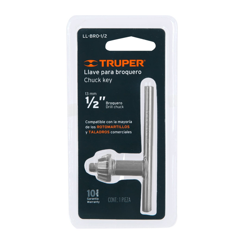 Llave para Mandril 1/2 Truper Ll-Bro-1/2 (UNIDAD)