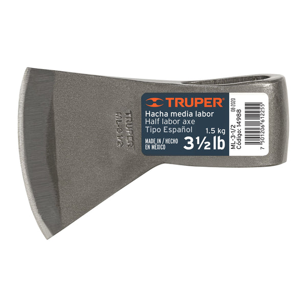 Hacha Truper 3.5 Lbs. Sin Mango Ml-3-1/2 (UNIDAD)