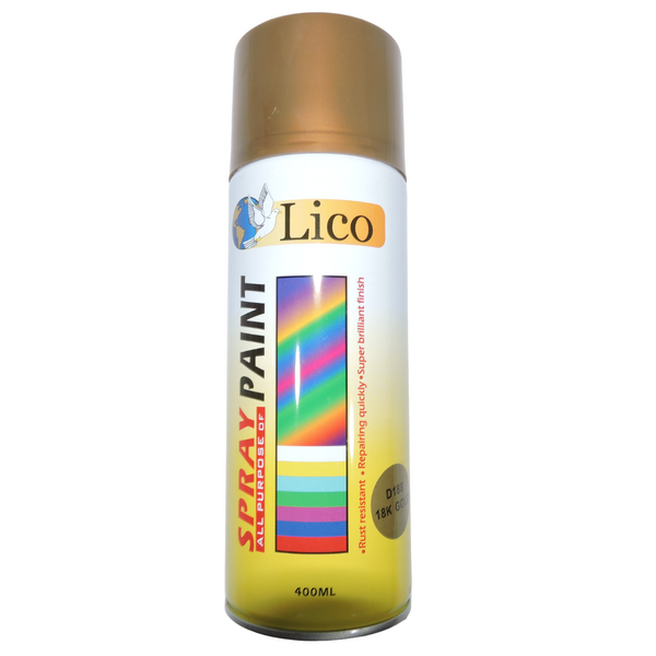 Pintura Spray Lico Dorado 18K D188 (UNIDAD)