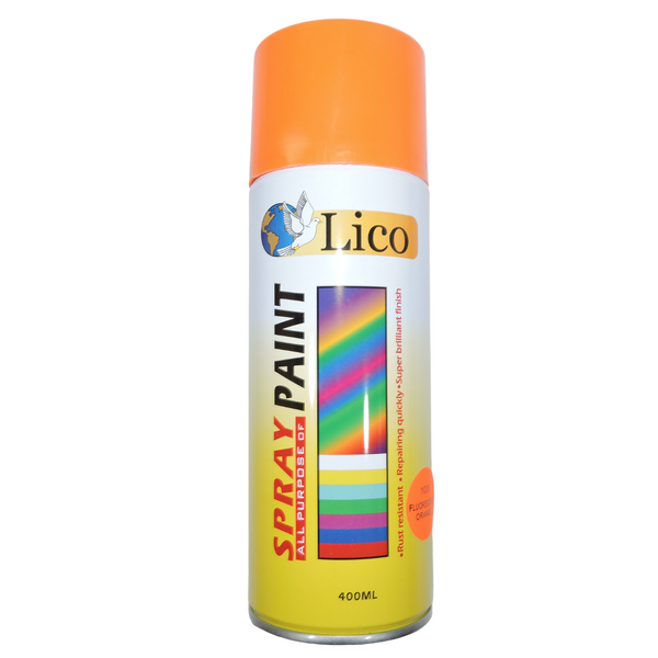 Pintura Spray Lico Fluorecente Naranja (UNIDAD)