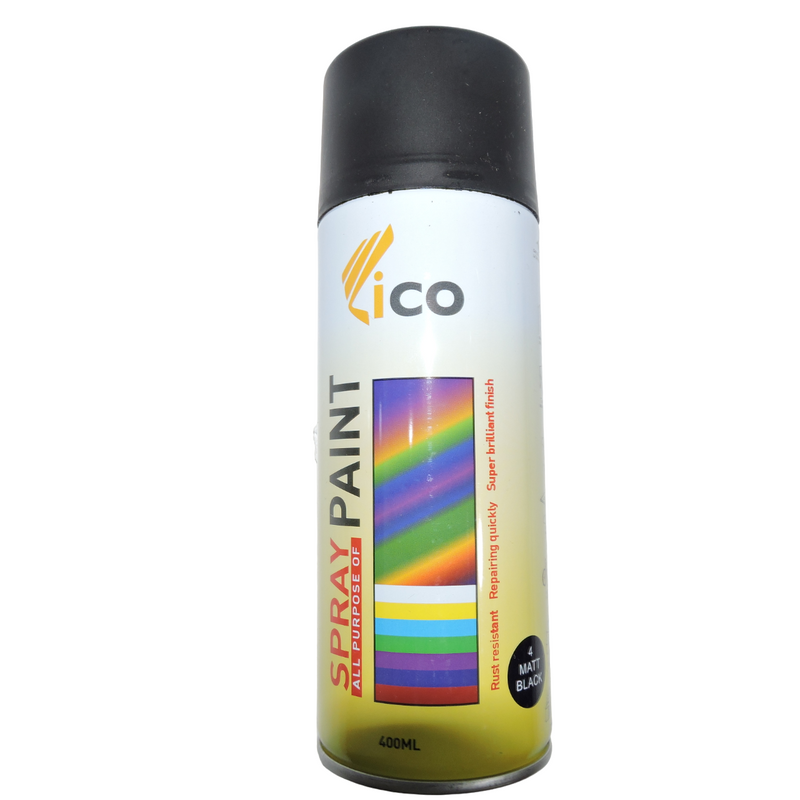 Pintura Spray Lico Negro Mate 04 (UNIDAD)