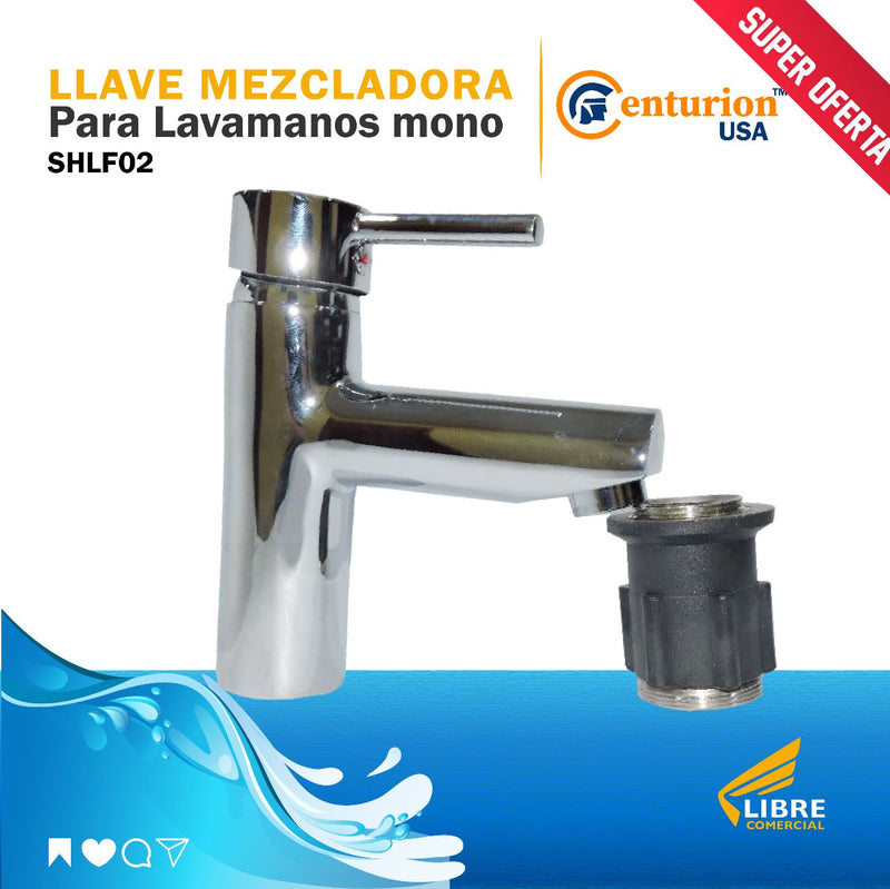 Llave Mezcl. para Lavamano Mono Centurion Shlf02 (UNIDAD)