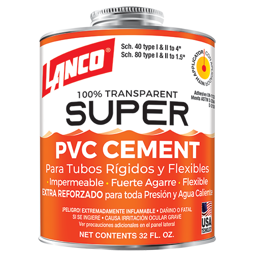 Cemento Pvc Lanco Clear 32 Onz. (UNIDAD)