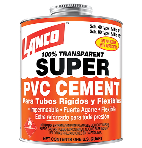 Cemento Pvc Clear Lanco 8 Onz (UNIDAD)
