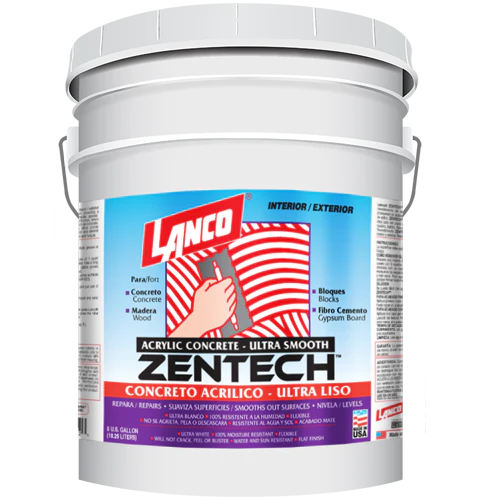 Estuco Acrilico Zentech Int/Ext Lanco (CUBETA)