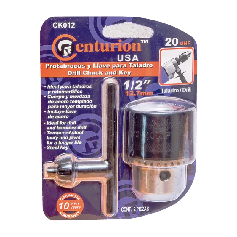 Mandril con Llave para Taladro 1/2 Centurion Ck012 (UNIDAD)