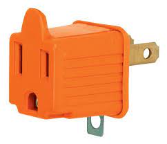 Adaptador eléctrico Goma Naranja U01 (UNIDAD)