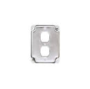 Tapa 4 X 4 Metal Tomacorriente Doble (UNIDAD)