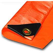 Lonas Plasticas Naranja 10 X 12 (UNIDAD)