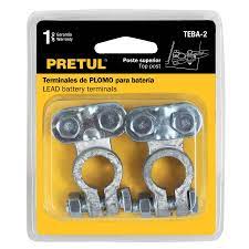 Cabezote Plomo para Batería Carro Pretul Set 2/1 Teba-2 (BLISTER)