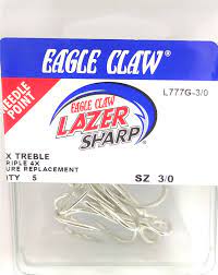 Eagle Claw Anzuelo Triple para Brichero con Plomo Lshtw-8/0 (BLISTER)