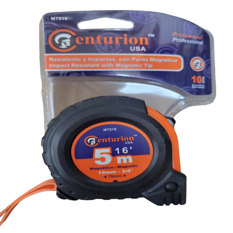 Cinta Metrica Centurion 5M X 19Mm Mt519 (UNIDAD)