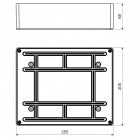 Caja De Registro Kopos plastica para Superficie 255X205X69 Gris Kt250 (UNIDAD)