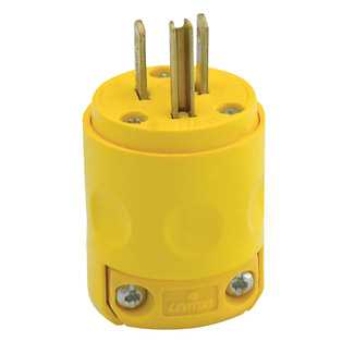 Enchufe Aereo con T Amarillo 515Pv Leviton (Or) (UNIDAD)