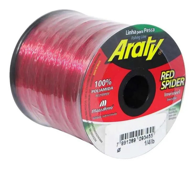 Araty Hilo Nylon Red Spider 1/4 Lbs 0.35Mm (Unidad)