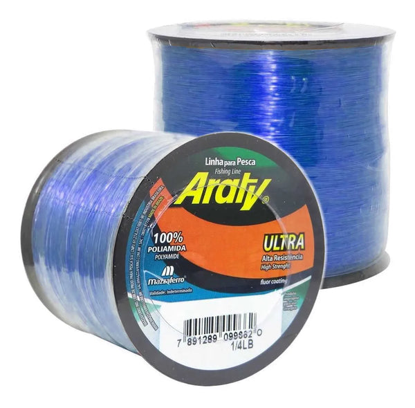 Araty Hilo Nylon Ultra 1/4 Lbs 0.60Mm Azul Royal (UNIDAD)